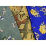 Three various Chinese needlework scarves (3)