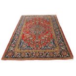 Persian Kashan rug, 83" x 52"