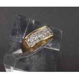 (132857-4-A) 9ct tablet dress ring, 5.5gm, ring size Q/R