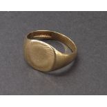 9ct signet ring, 3.2gm, ring size R