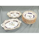 Masons Ironstone part dinner service comprising eight plates and two small platters (10)