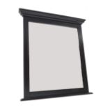 Modern painted overmantel mirror, 39.5" high, 35.5" wide (including frame)