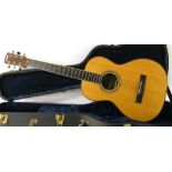 Perry Bamonte - 1995 Jean Larrivee 00-09 left-handed acoustic guitar, ser. no. 1xxx1, Indian