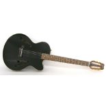 Yamaha AEX500N hollow body electric guitar, ser. no QM1xxxxx1, black finish with surface