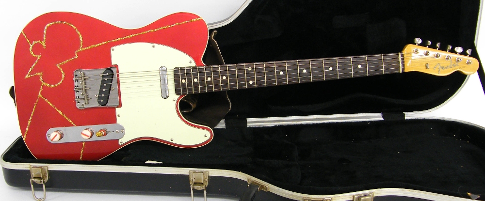 Fender '62 reissue Custom Telecaster electric guitar, crafted in Japan, neck ser. no. Q0xxxx4,