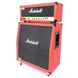 1995 Marshall limited edition 2203 JCM800 lead series guitar amplifier with matching 1960A angled