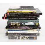 Twelve books concerning various aspects of guitars, their history and playing (12)