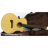 Tanglewood Michael Sanden Master Design TSR-2C electro acoustic guitar, electrics in working