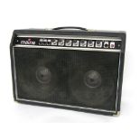 Maine Model 808 twin speaker guitar amplifier, made in England, ser. no. 8439, genuine spring