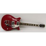 Gretsch Electromatic Double Jet electric guitar, made in China, ser. no. CYG14xxxx88, firebird red