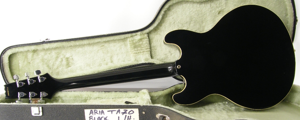 Perry Bamonte - Aria Pro II TA-70 left-handed hollow body electric guitar, made in the Aria Custom - Image 2 of 2