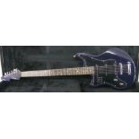 Perry Bamonte - 2003 Schecter Diamond Series Hellcat VI left-handed electric guitar, midnight blue