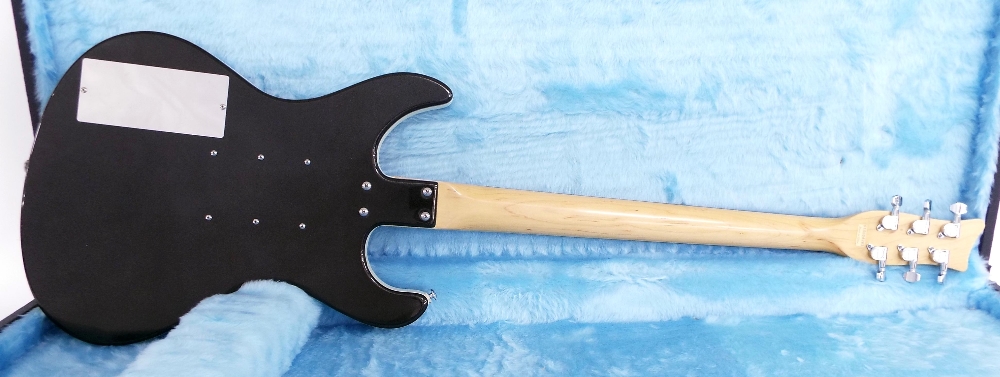 2000 Danelectro Hodad baritone electric guitar, made in Korea, black sparkle finish, 30" scale, - Image 2 of 2