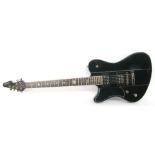 Perry Bamonte - 2003 Schecter Diamond Series Ultra-X left-handed baritone electric guitar, black