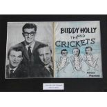 Buddy Holly and The Crickets - 1958 UK Tour Souvenir Programme signed by The Crickets within a