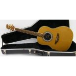 Celebrity by Ovation model CC67 left handed electro acoustic guitar, made in Korea, ser. no. 4xxxx5,