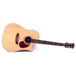 Freshman Apollo Collection 2DC electro-acoustic guitar, back with a significant surface scratch,