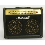 Marshall Valvestate 2000 AVT 275 guitar amplifier, defaced with gilt pen decoration, dust cover