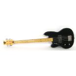 Perry Bamonte - Shergold Marathon Stereo left-handed bass guitar, black finish with typical