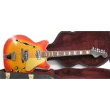1966 Fender Coronado II hollow body electric guitar, made in USA, ser. no. 5xxxx1, cherry sunburst