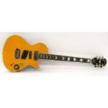 Epiphone Night Hawk Custom Reissue electric guitar, made in Indonesia, ser. no. 12xxxxxxx17, amber