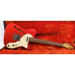 1971 Fender Thinline Telecaster electric guitar, made in USA, ser. no. 3xxxx2, candy apple red