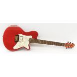 1997 Godin LGT electric guitar, ser. no. 97xxxx08, trans red finish, electrics in working order,