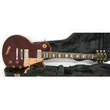 1978 Gibson Les Paul Deluxe electric guitar, made in USA, ser. no. 7xxx8xx8, wine red finish with