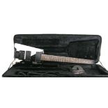 Hohner Professional Steinberger Licenced G2 Tremolo headless electric guitar, black/white finish,