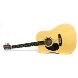 Kay K536NLH left-handed acoustic guitar, finish with various imperfections, condition: fair;