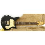 1992 Patrick Eggle New York Standard electric guitar, made in England, ser. no. NY92xxx, black