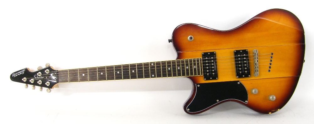 Perry Bamonte - 2002 Schecter Diamond Series Ultra LH left-handed electric guitar, sunburst finish