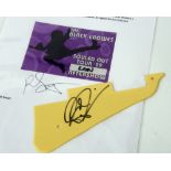 Rich Robinson (Black Crowes) - Signed Les Paul pickguard, with signed letter concerning