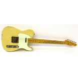 Custom build telecaster type relic electric guitar, comprising an MJT relic body and an aged