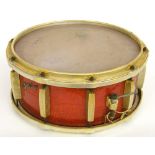 Selcol Eric Delaney acrylic ware snare drum signed 'Ringo' to the skin