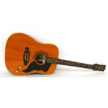 Eko Ranger 6 acoustic guitar, made in Italy, mahogany back and sides, finish with various