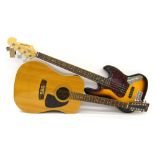 Tanglewood jazz style bass guitar, sunburst finish with light imperfections, electrics in working