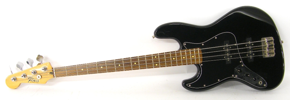 Perry Bamonte - 1980s Fenix by Young Chang left-handed jazz style bass guitar, made in Korea, ser.