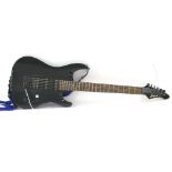 Aria Pro II Magna series MA-10 electric guitar, black finish with various imperfections, electrics