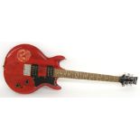 Black Carbon Tuning Systems demo guitar - Ibanez Gio GAX30 electric guitar, red finish with custom