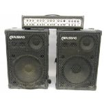 Carlsbro Marlin 1042 four channel PA head; together with a pair of Carlsbro A-158 speakers