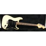 1980 Fender Stratocaster electric guitar, made in USA, ser. no. S9xxxx2, blond finish with blemishes