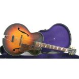 Gibson L7 archtop guitar, made in USA, circa 1943, ser. no. 9xxx9, sunburst finish with typical wear