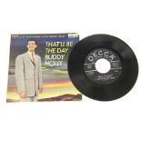 Buddy Holly - 'That'll Be The Day' - rare original Decca Records 45rpm vinyl EP, ED2575, signed '