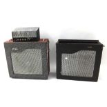 Fenton Weill Porta-bass 15 guitar amplifier with flip-top amplifier head, Fane Acoustics speaker,