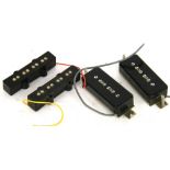 Two P90 type guitar pickups; together with two Jazz Bass type guitar pickups