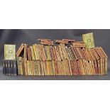 Collection of leather bound works of Shakespeare, bearing the Shakespeare Coat of Arms to the