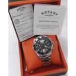 Rotary Aquaspeed chronograph stainless steel gentleman's bracelet watch, ref. AGB00050/C/04, no.