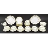 George Jones Crescent China part tea service, decorated with floral swags, pattern 19941 (36 pieces)