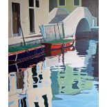 Graham Bannister (20th/21st century) - Venetian reflections, signed and dated 1983, oil on canvas,